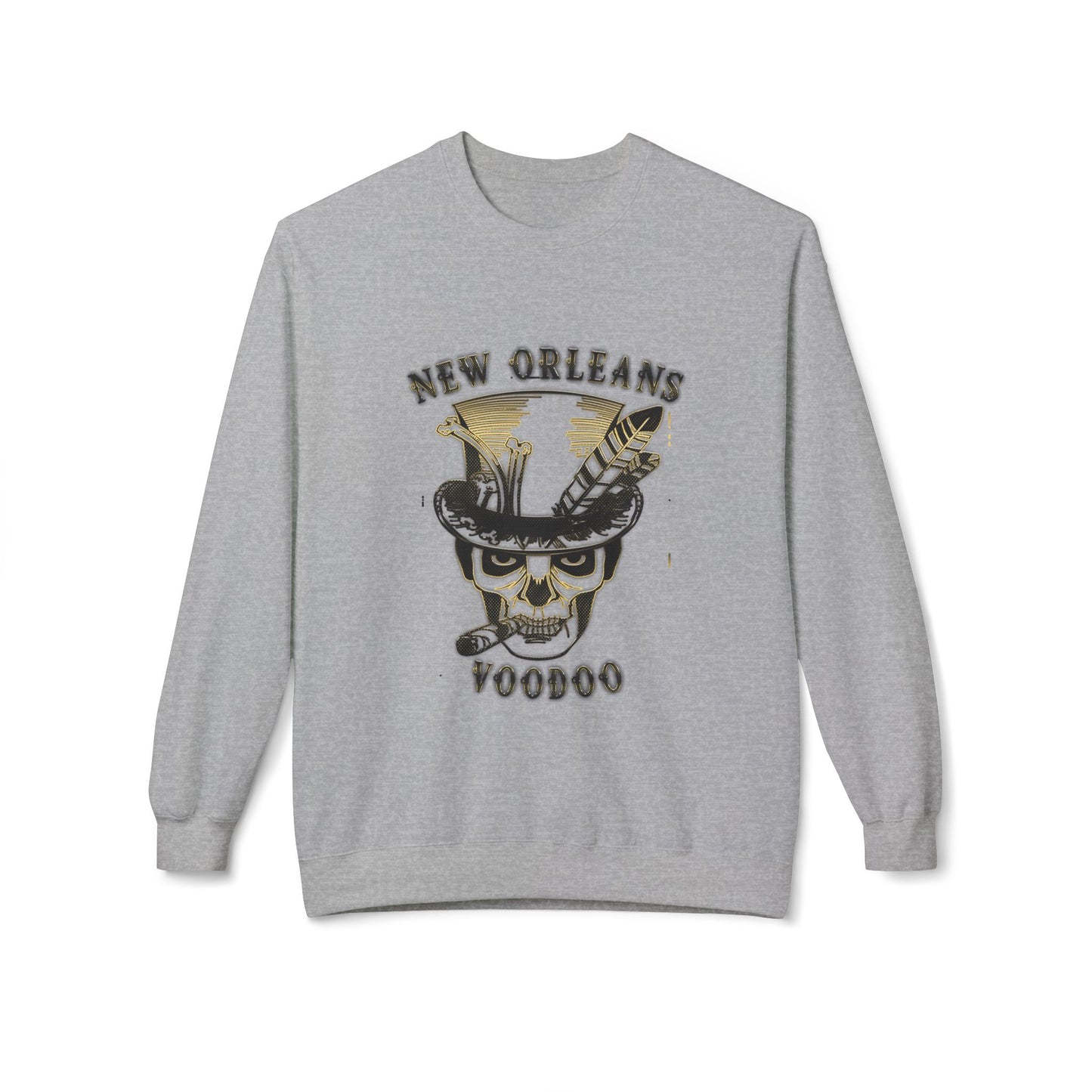 New Orleans Voodoo Unisex Midweight Softstyle Fleece Crewneck Sweatshirt