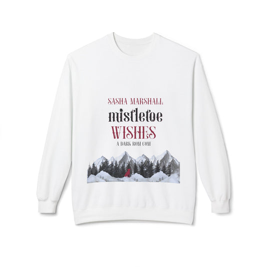 Mistletoe Wishes Unisex Midweight Softstyle Fleece Crewneck Sweatshirt