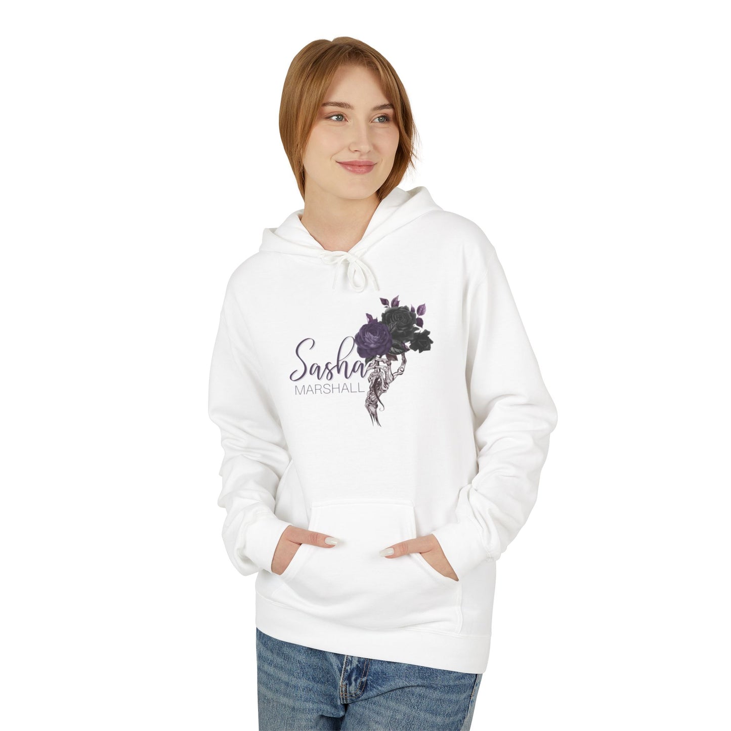 Sasha Marshall Logo Unisex Midweight Softstyle Fleece Hoodie