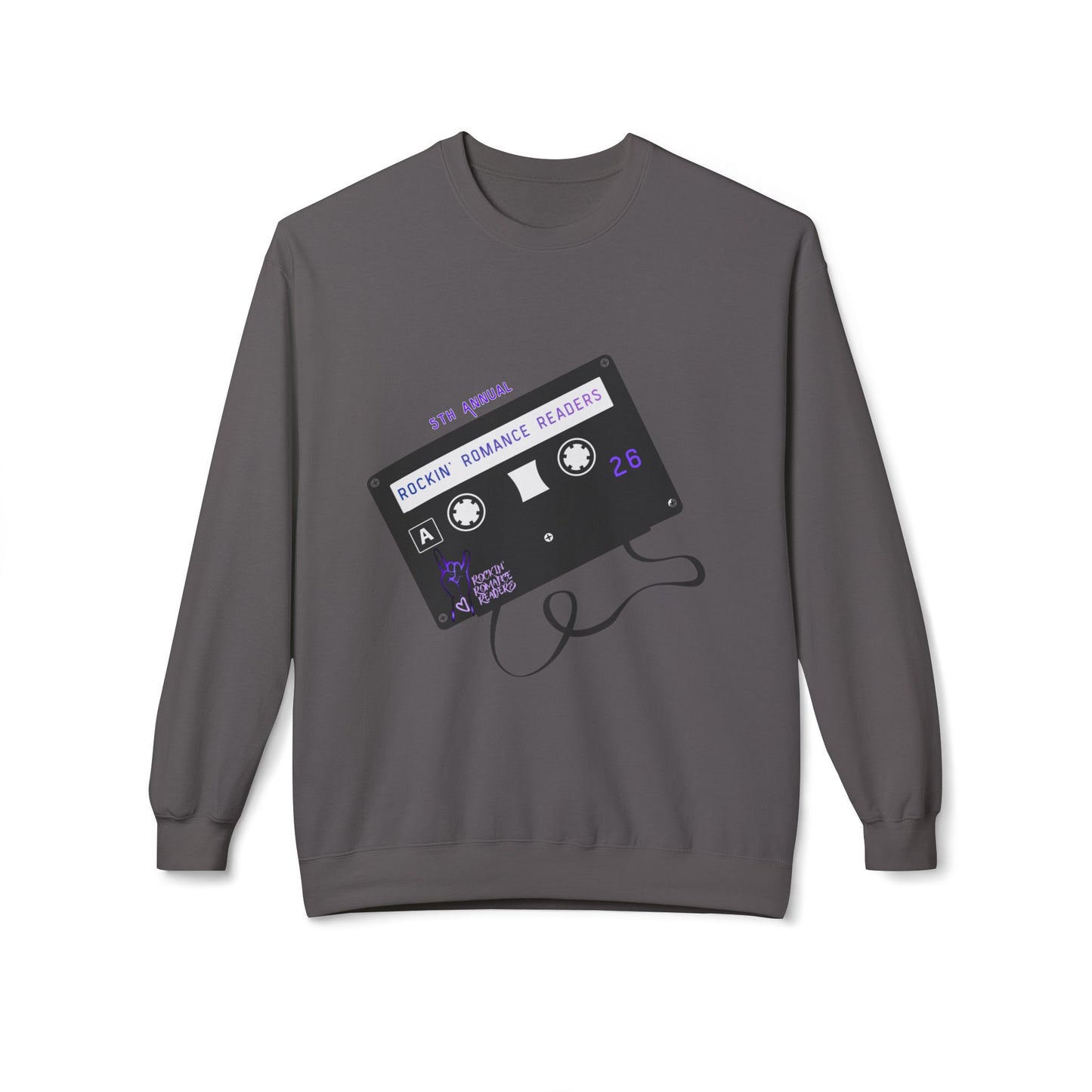 Rockin’ Romance Readers Unisex Midweight Softstyle Fleece Crewneck Sweatshirt