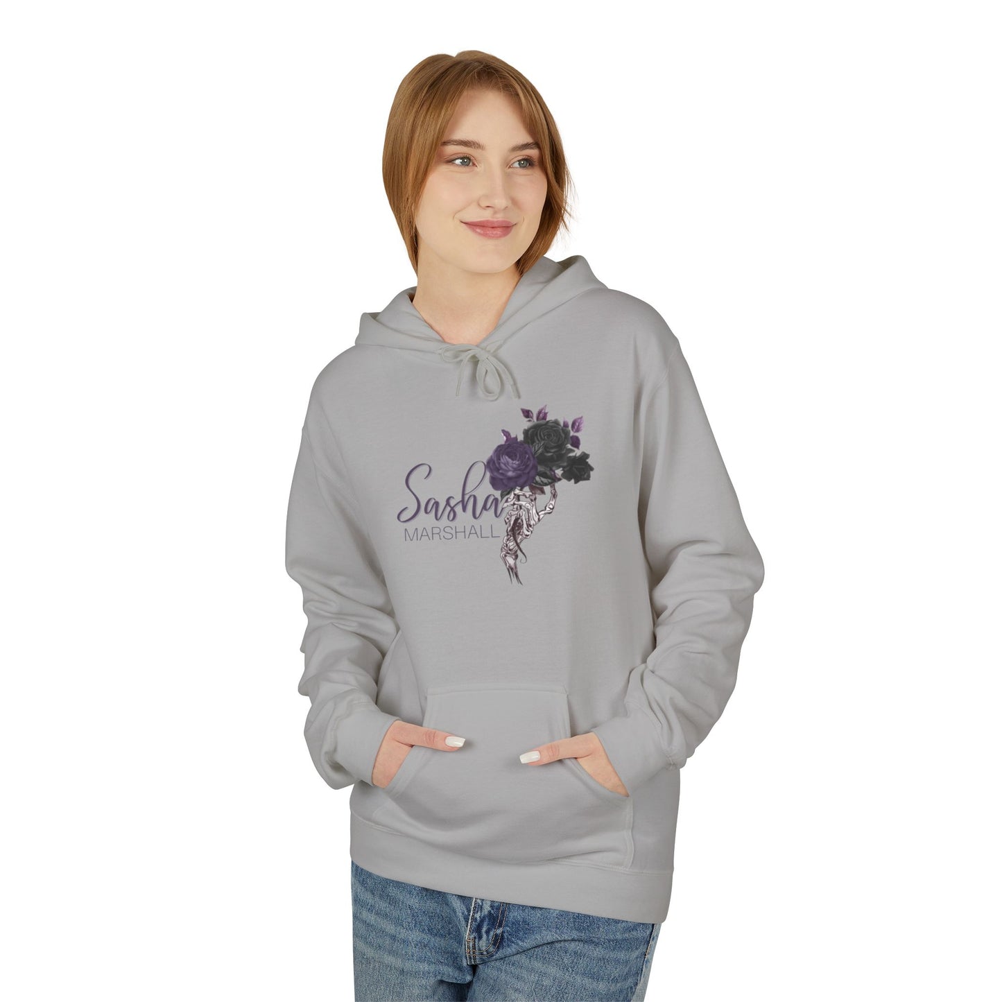 Sasha Marshall Logo Unisex Midweight Softstyle Fleece Hoodie
