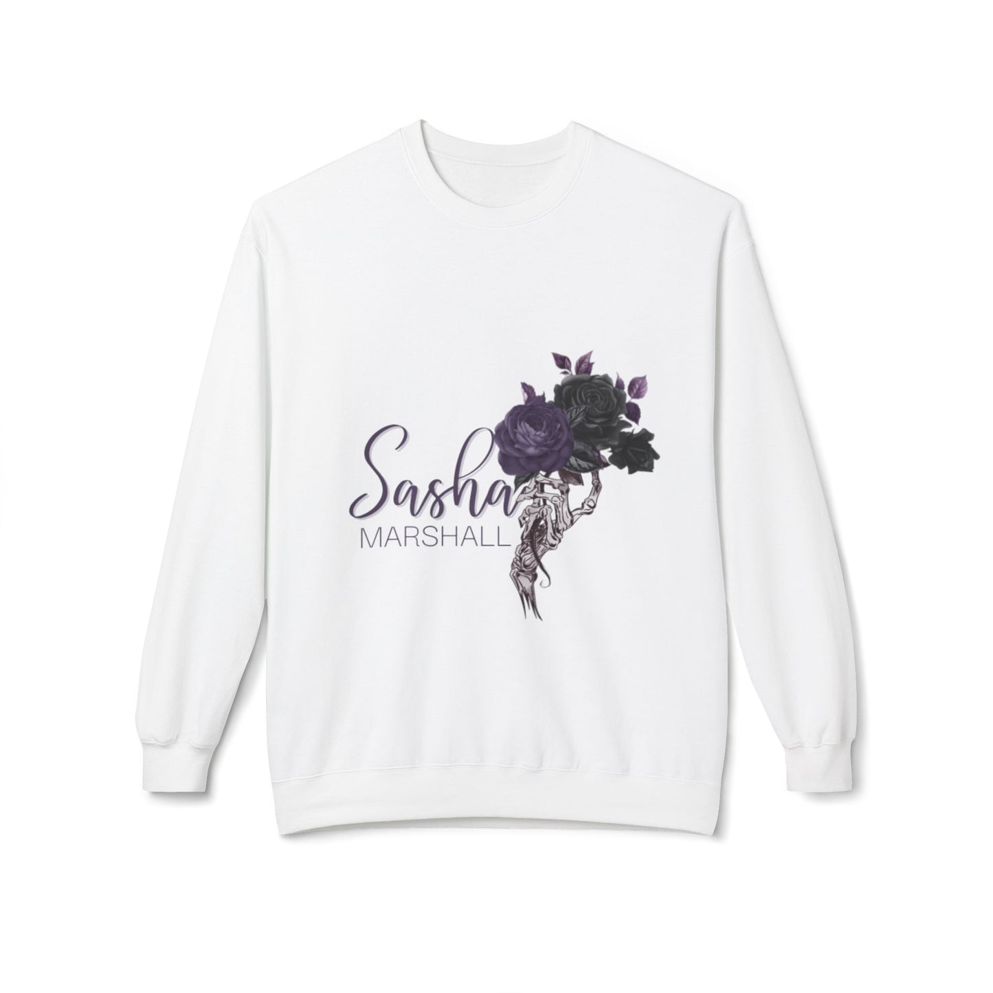 Sasha Marshall Logo Unisex Midweight Softstyle Fleece Crewneck Sweatshirt