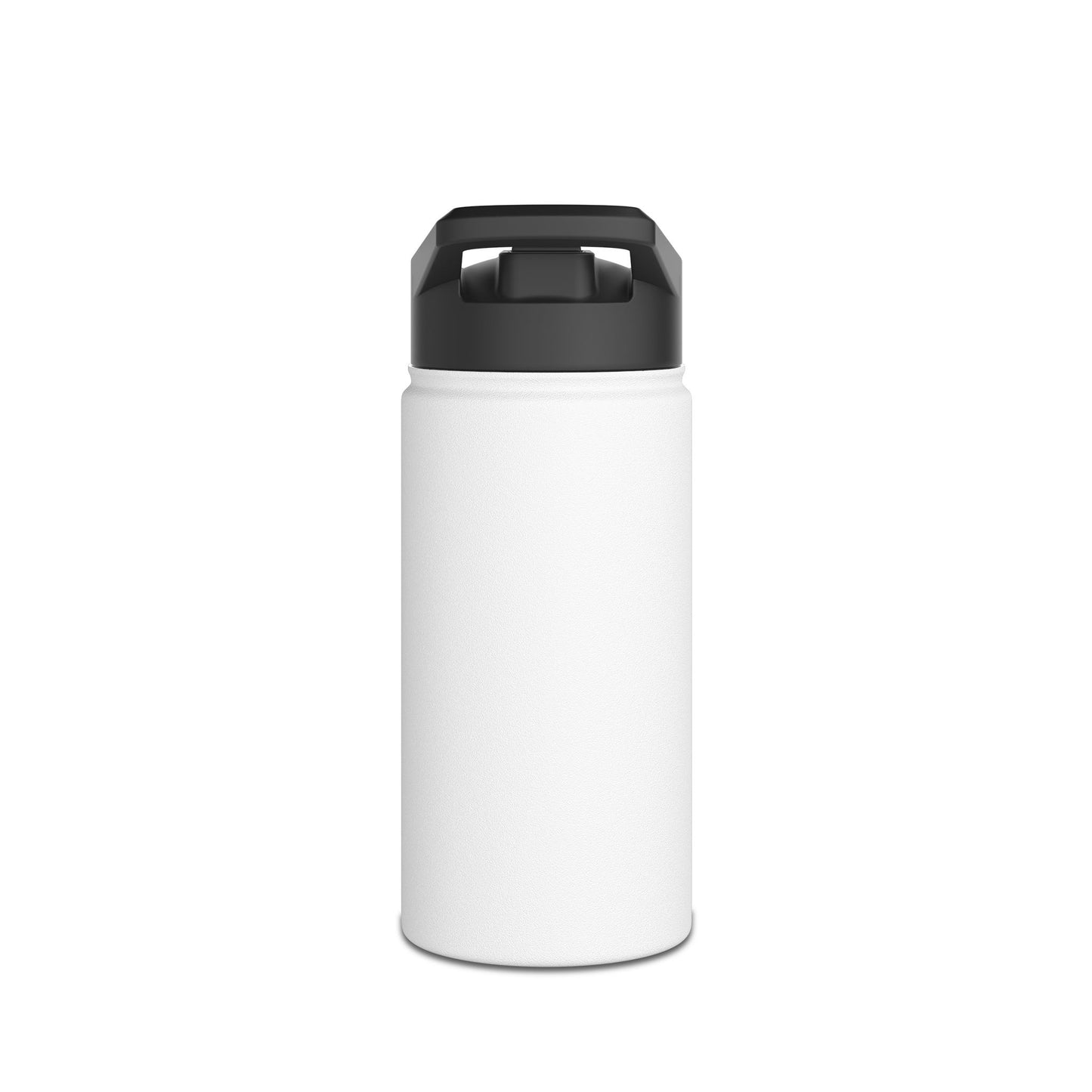 Sasha Marshall Logo Stainless Steel Water Bottle, Standard Lid
