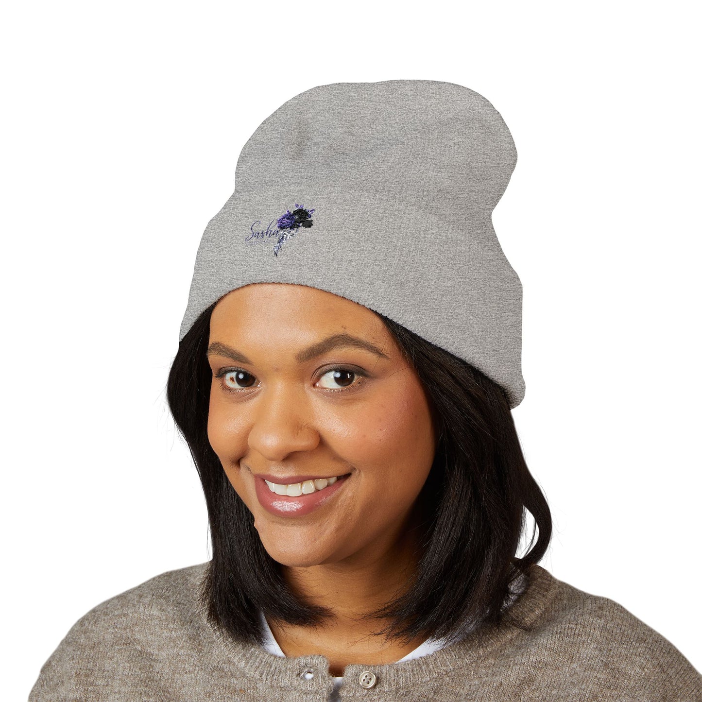 Sasha Marshall Classic Cuffed Beanie (Embroidery)