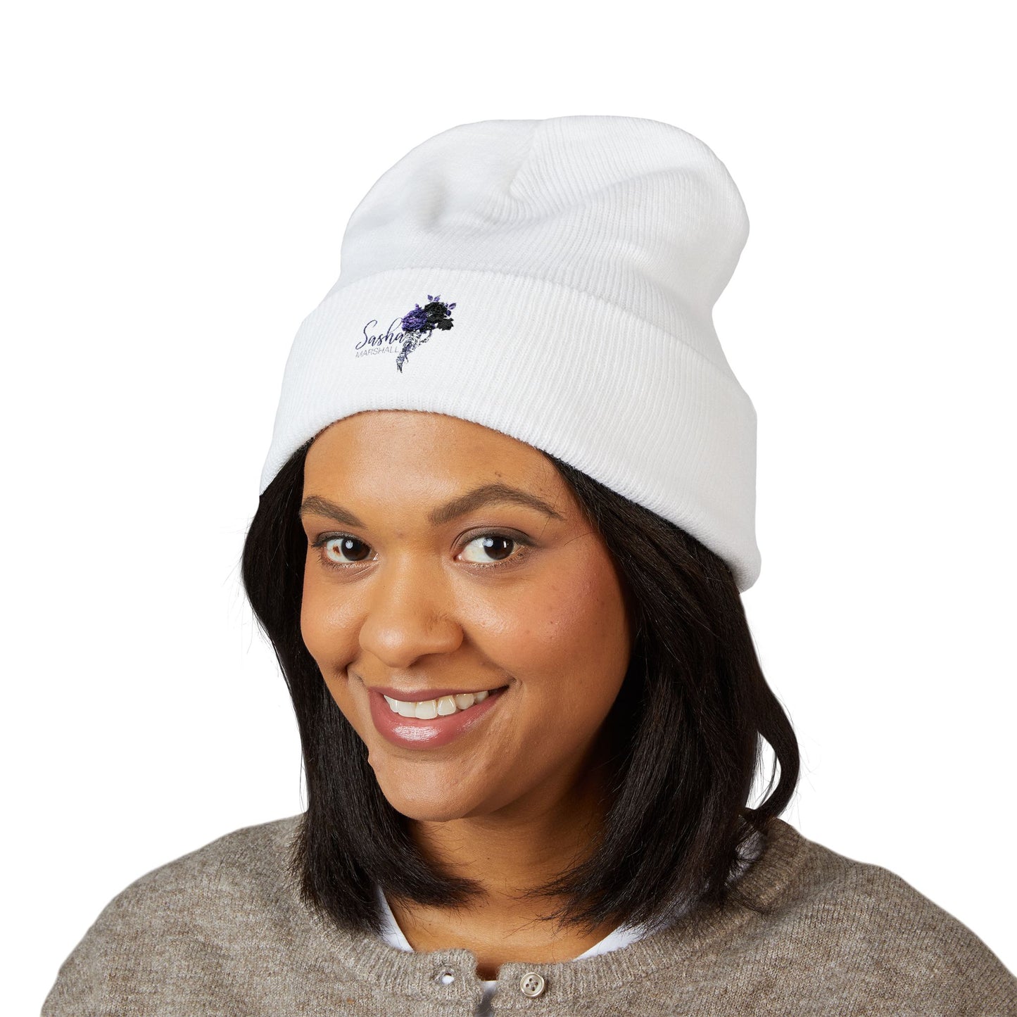 Sasha Marshall Classic Cuffed Beanie (Embroidery)