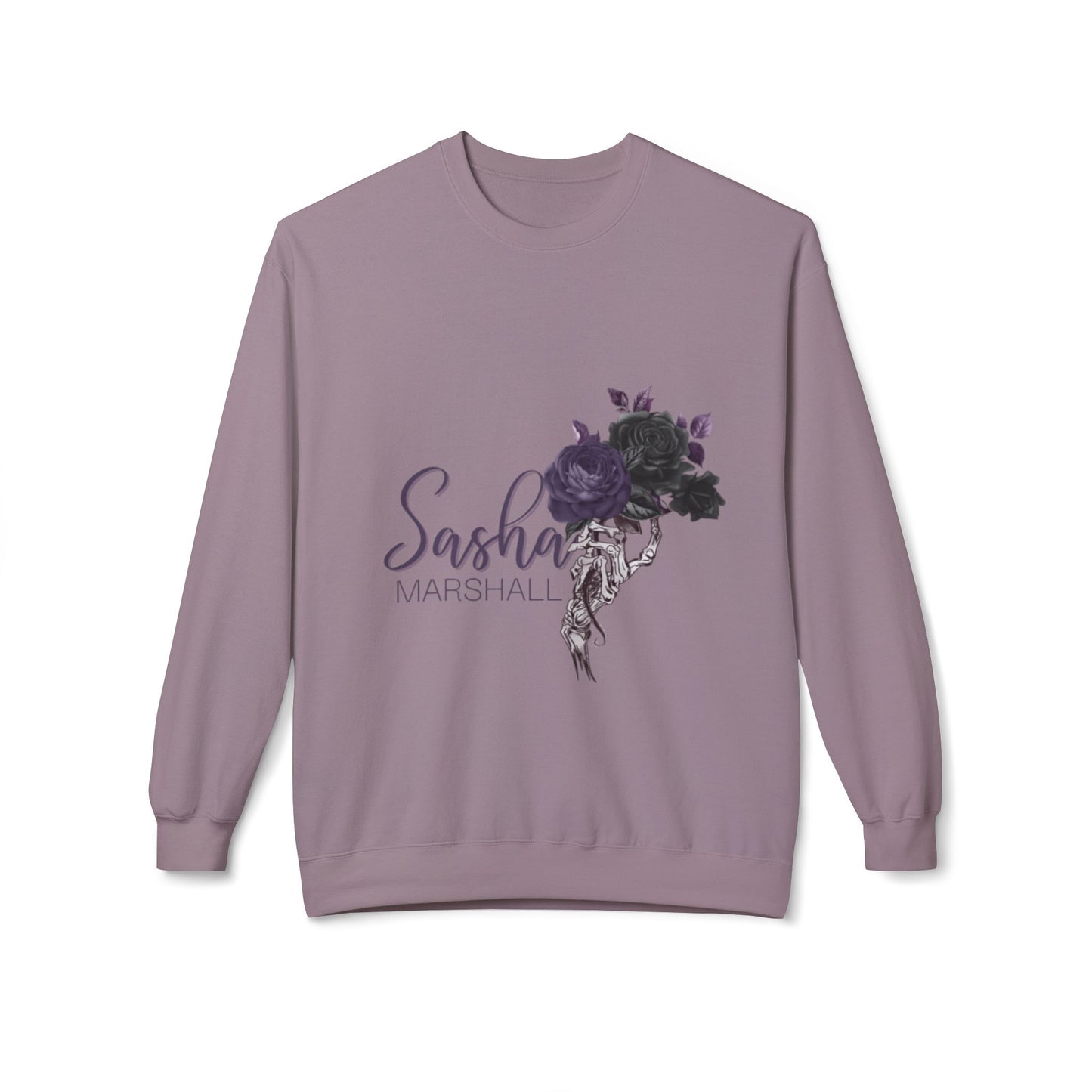 Sasha Marshall Logo Unisex Midweight Softstyle Fleece Crewneck Sweatshirt
