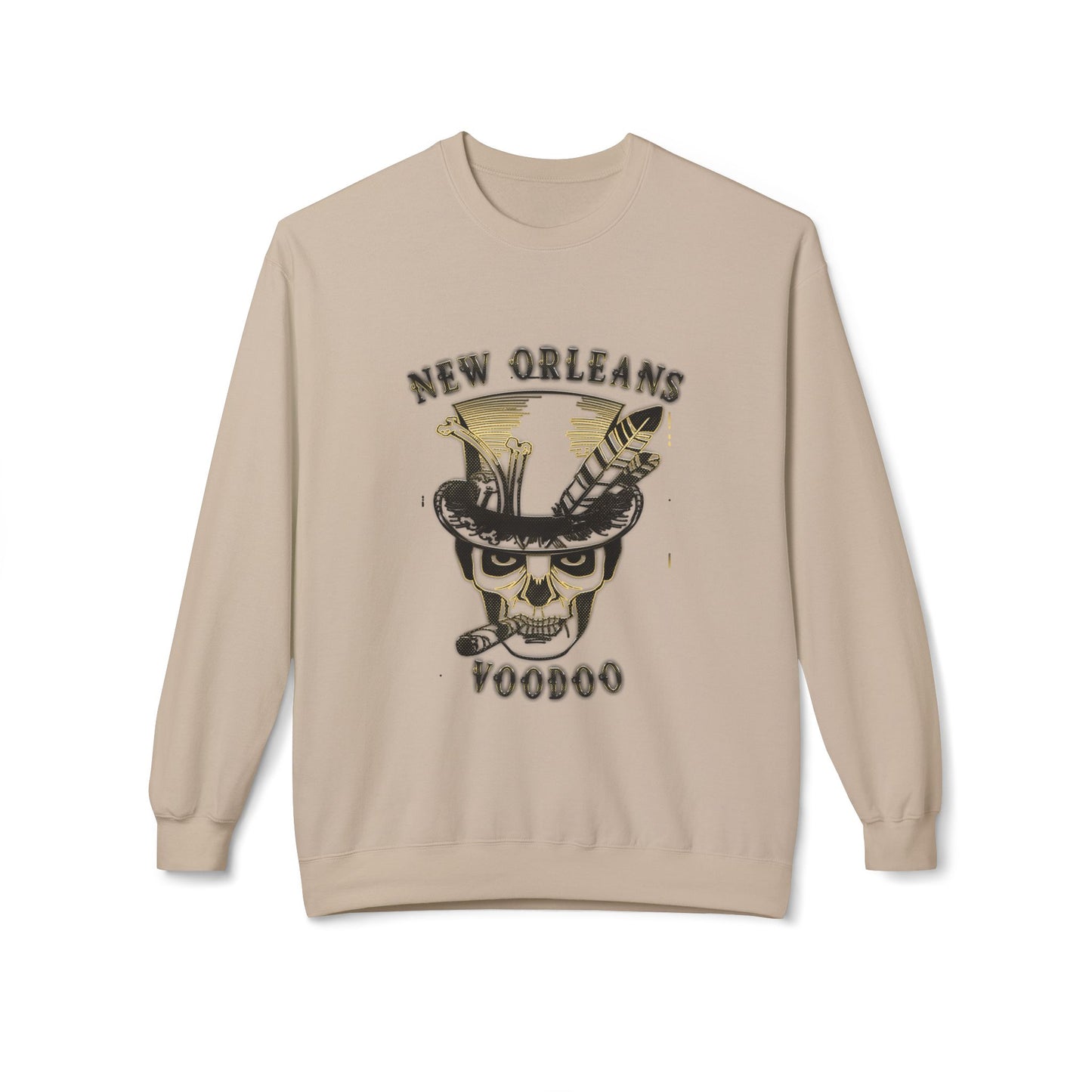 New Orleans Voodoo Unisex Midweight Softstyle Fleece Crewneck Sweatshirt