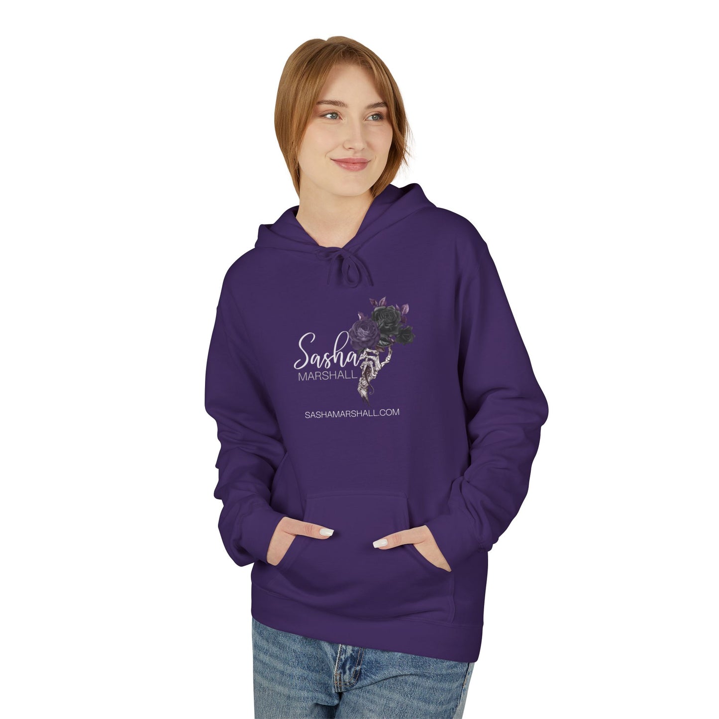 Sasha Marshall Logo Unisex Midweight Softstyle Fleece Hoodie